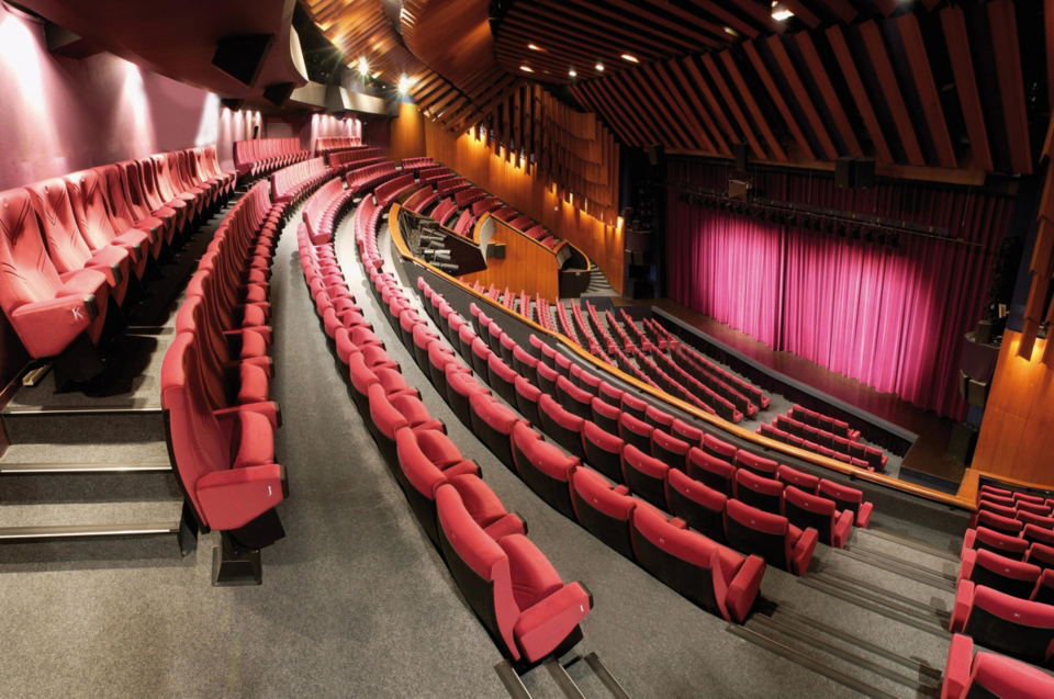 The Théâtre Claude Debussy at Cannes Film Festival, a key venue for Cinéphiles badge holders.