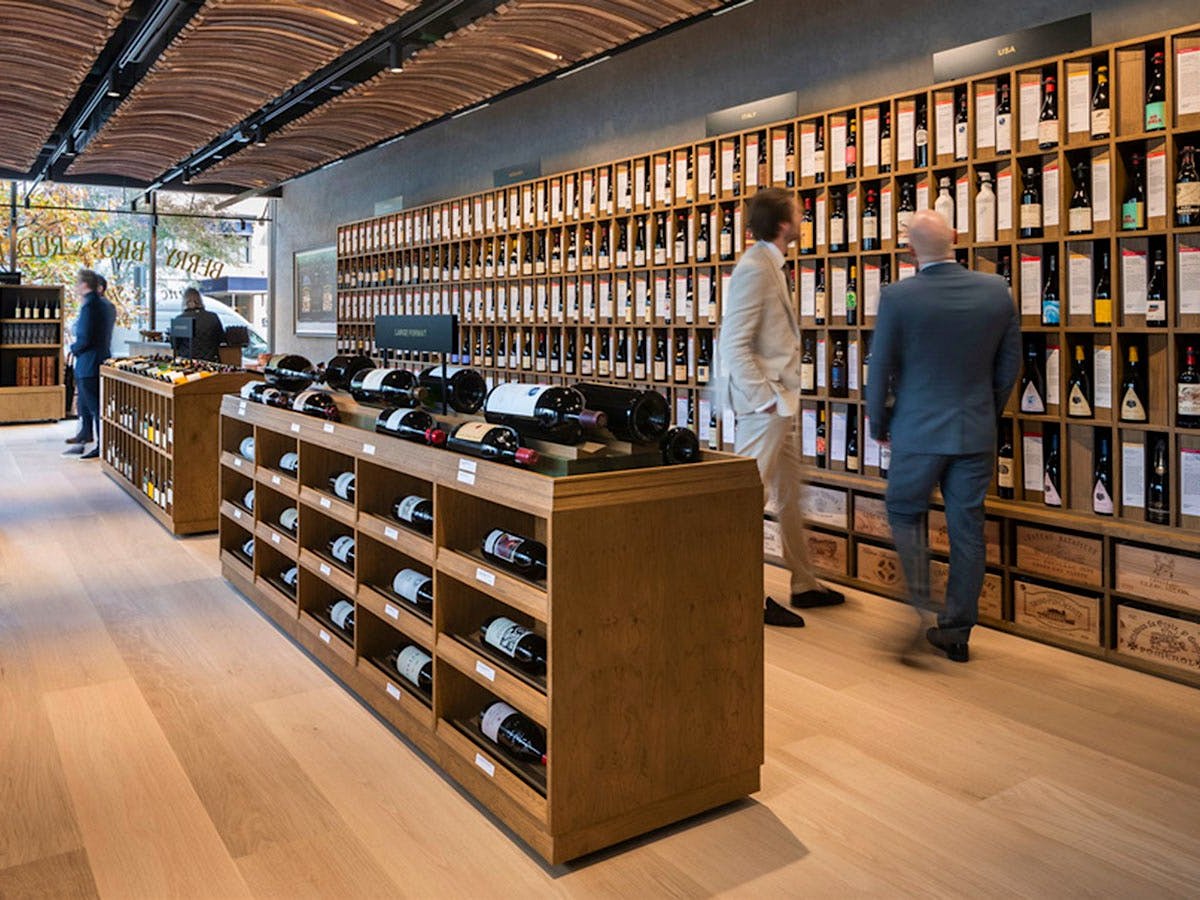 A D.C. store showcases a vast selection of fine wines.