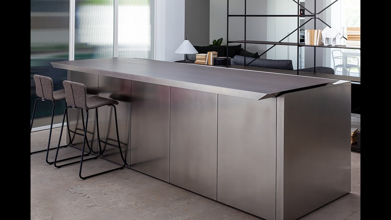 1. Bar K6 features a distinctive, angular metallic bar top.