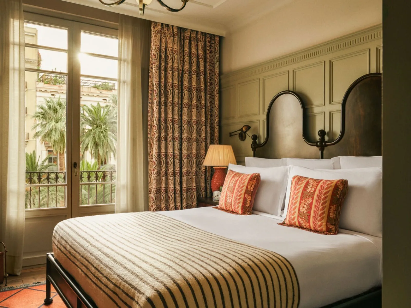 Conclusion: Your Barcelona Luxury Hotel Stay features a sophisticated sage green paneled wall.