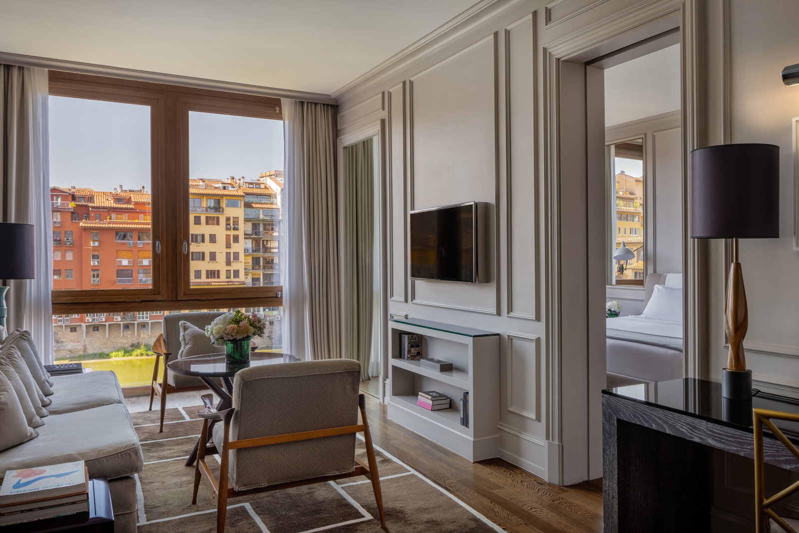2. Portrait Firenze features elegant paneled walls that add a refined touch to the interior.
