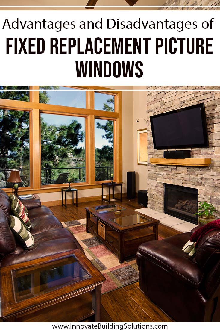 Advantages and Disadvantages features a spacious living area with large, light-filled windows overlooking lush greenery.