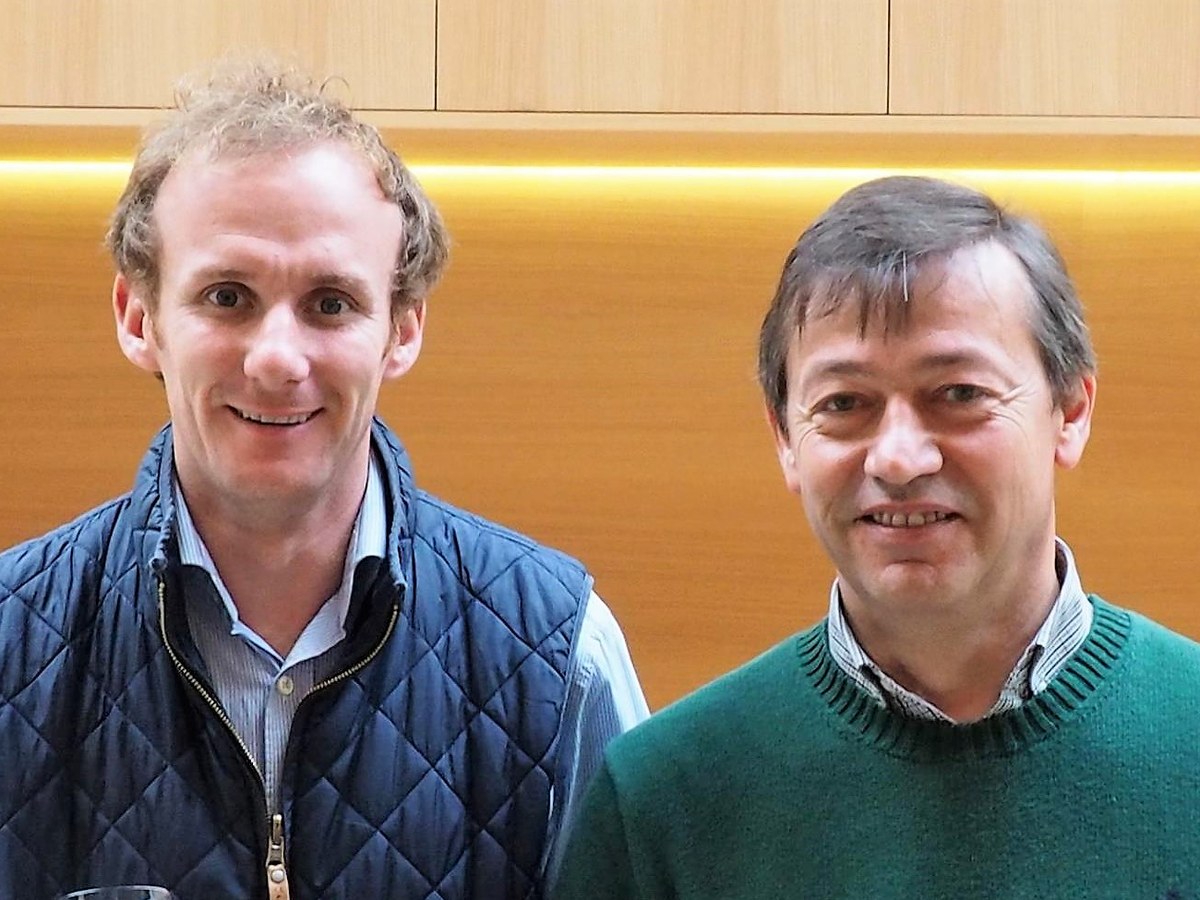 Sébastien Vergne and Philippe Bascaules at Château Margaux, October 2017.