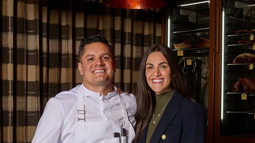 Milpero's dining room, a highlight of Denver Restaurant Openings May 2024, features a chef and host.