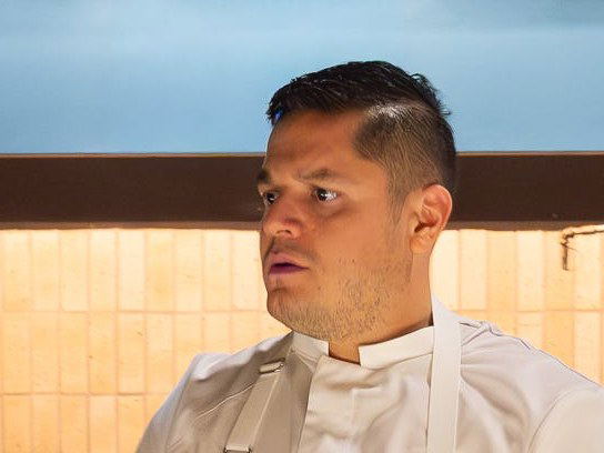 Johnny Curiel at Milpero (Denver), ready to serve his chef-driven tasting menu.