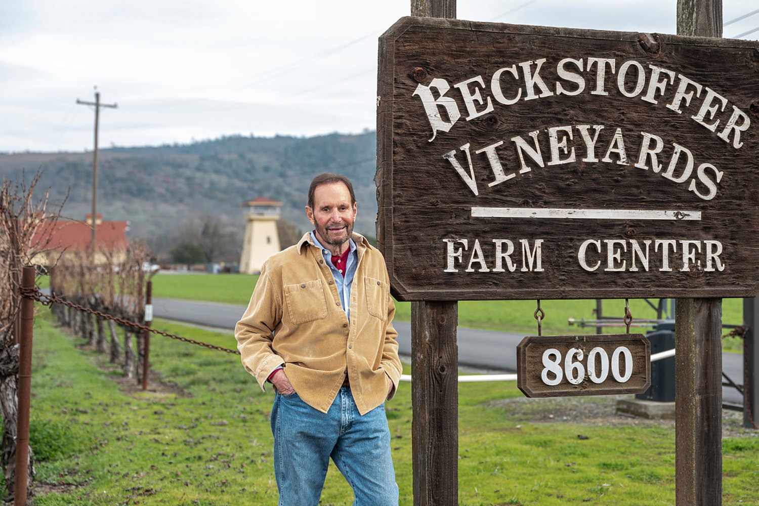 Andy Beckstoffer at Beckstoffer Lake County, where his expansion changes the Cabernet map.