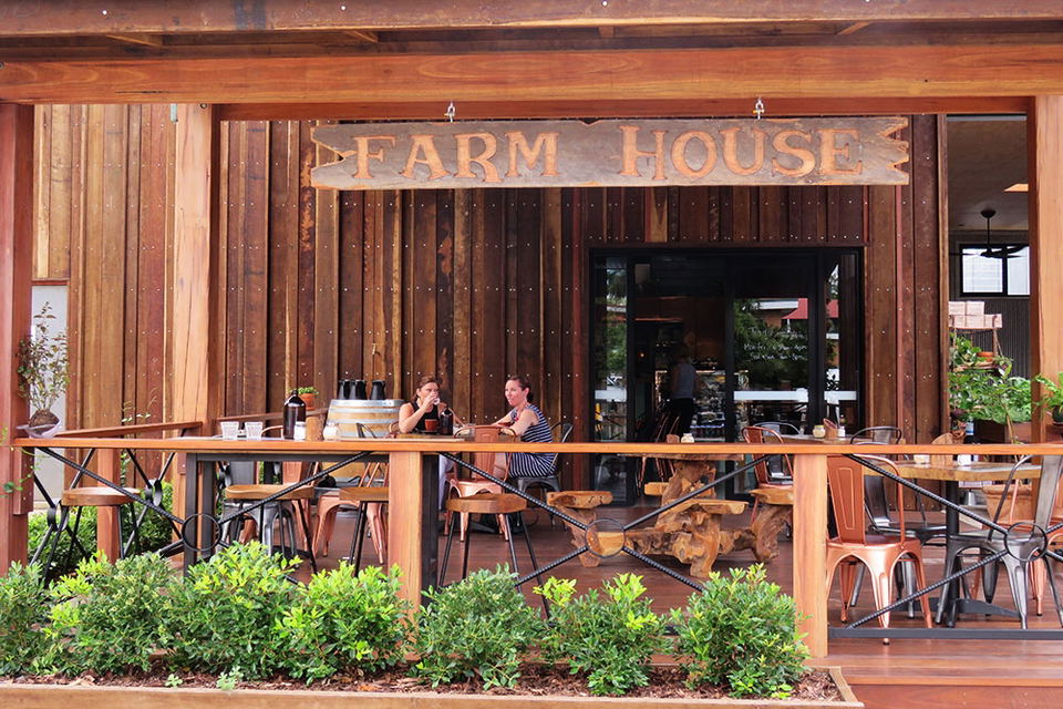 Farm House Cafe in Kedron, a 2026 Queensland Day Awards winner, offers rustic charm and outdoor dining.