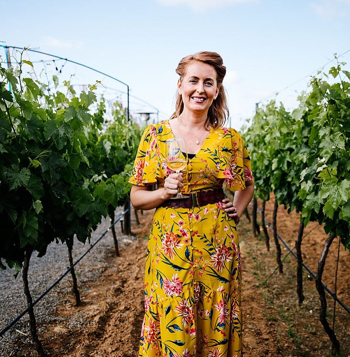 Kristin Magnussen at the Vinos Lechuza estate in Valle de Guadalupe.
