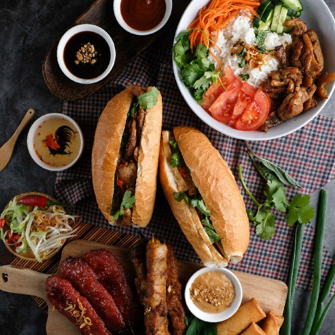 Banh Mi Factory's delicious spread, a winner in the 2026 Queensland Day Awards.