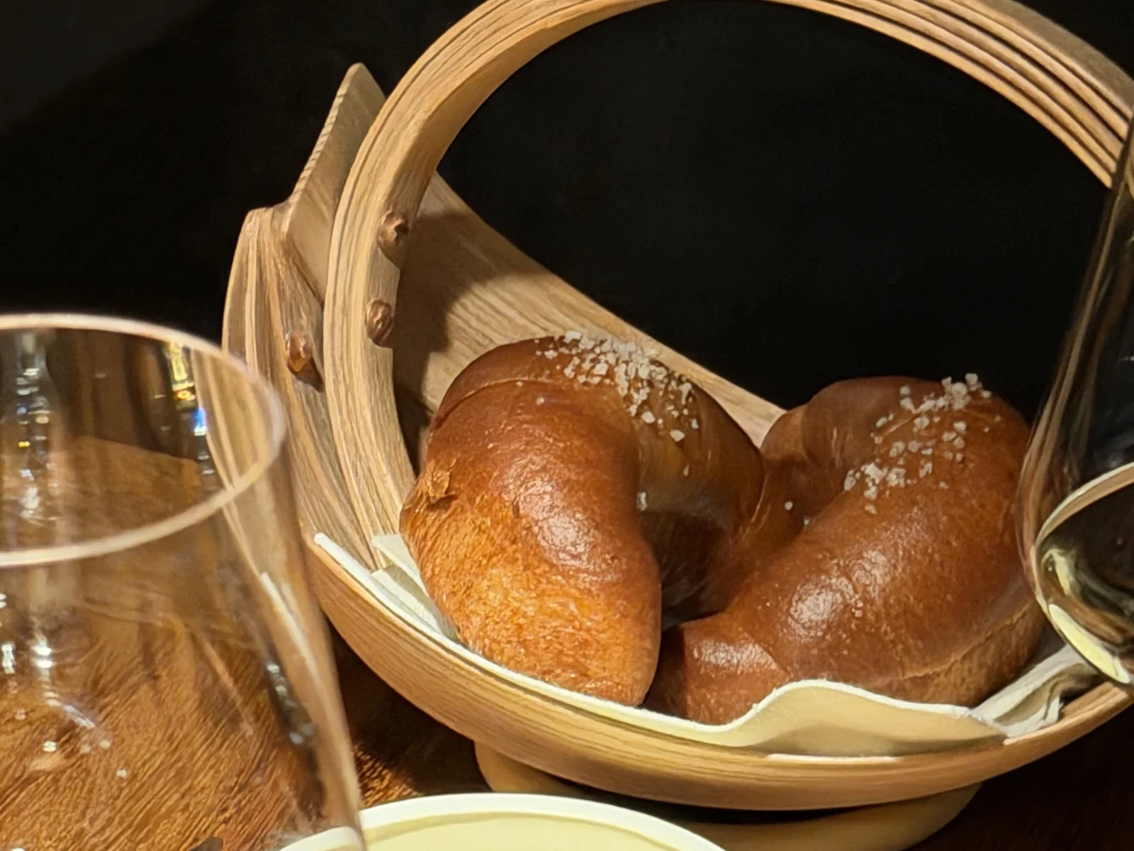 Brown butter salt bread with Petaluma butter at Enclos