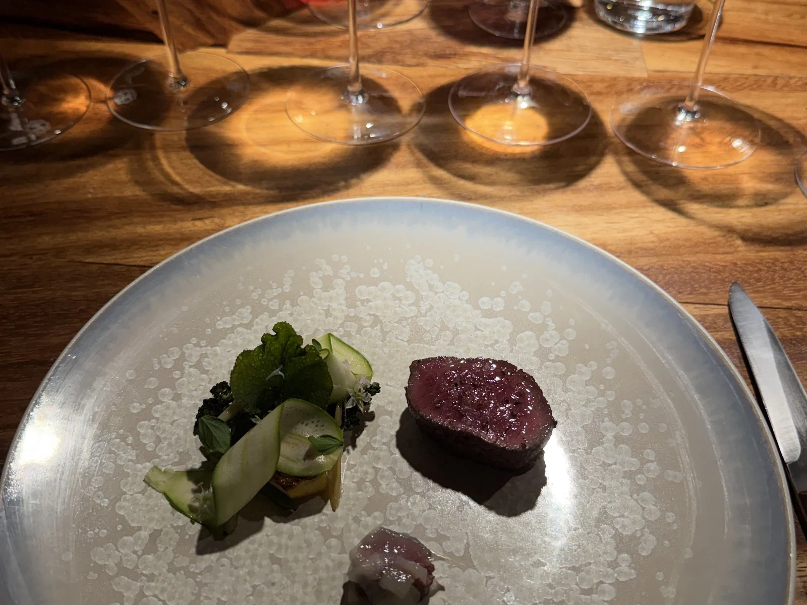 Emigh lamb with brassicas pistachio and Nantes carrot at Enclos