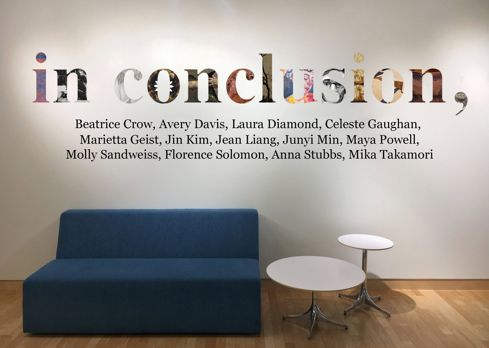 In Conclusion, a blue sofa offers a place to rest.