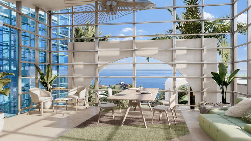 Conrad Costa del Sol (Casares, Spain) features expansive glass walls offering panoramic ocean views.