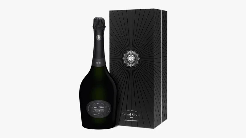 Grand Siècle, Laurent-Perrier: The iconic champagne and its striking black packaging.