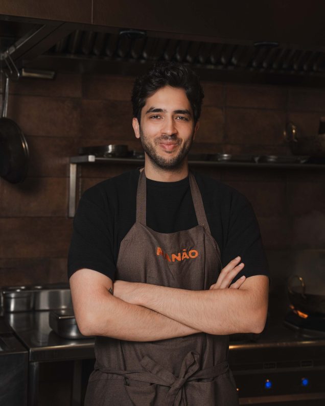 Abhiraj Khatwani, chef at Manāo Dubai, in his kitchen.