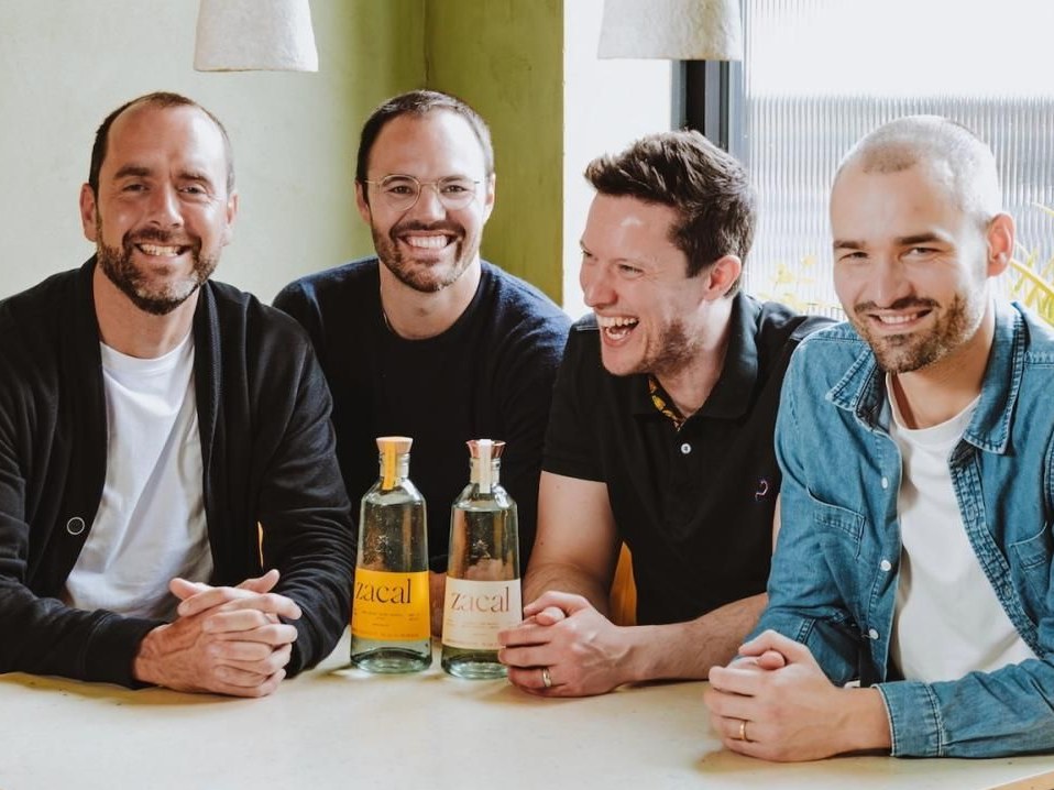 Andrew Maidment and his co-founders celebrate Zacal Mezcal.