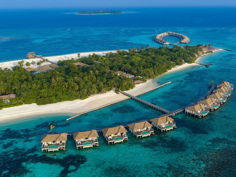 Noku Maldives, Vignette Collection's intimate footprint on Kudafunafaru island, surrounded by the Noonu Atoll lagoon.