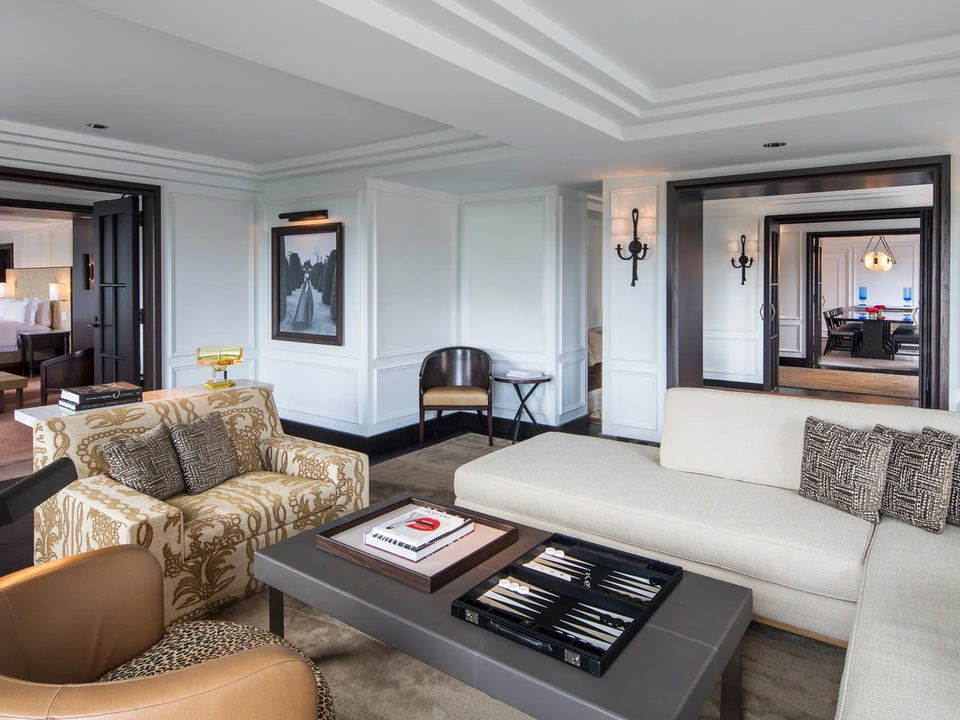 The Ritz-Carlton New York, Central Park offers luxurious suites with elegant decor and multiple living spaces.
