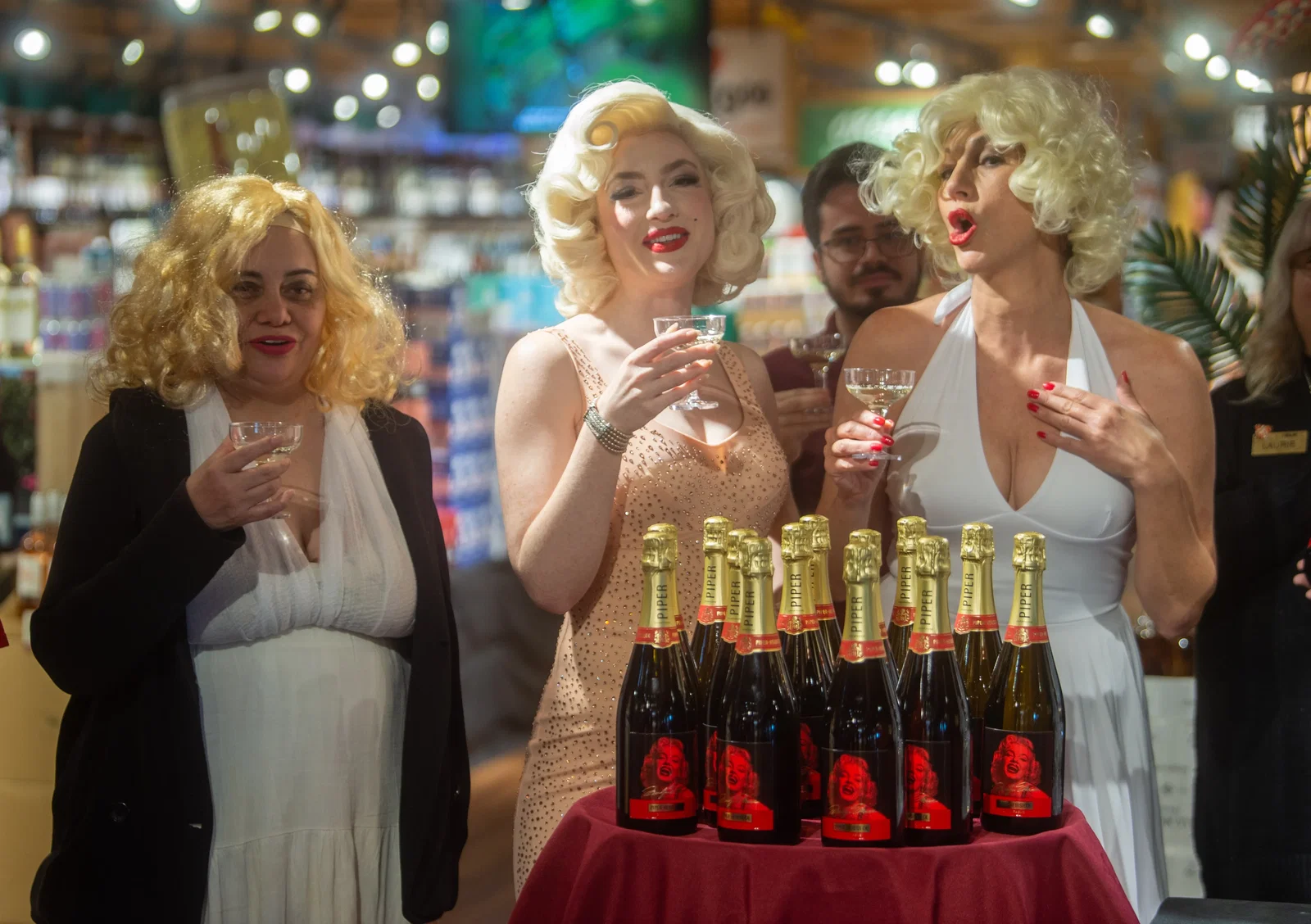 Piper-Heidsieck Marilyn Monroe Cuvée celebrates her centennial with champagne and lookalikes.