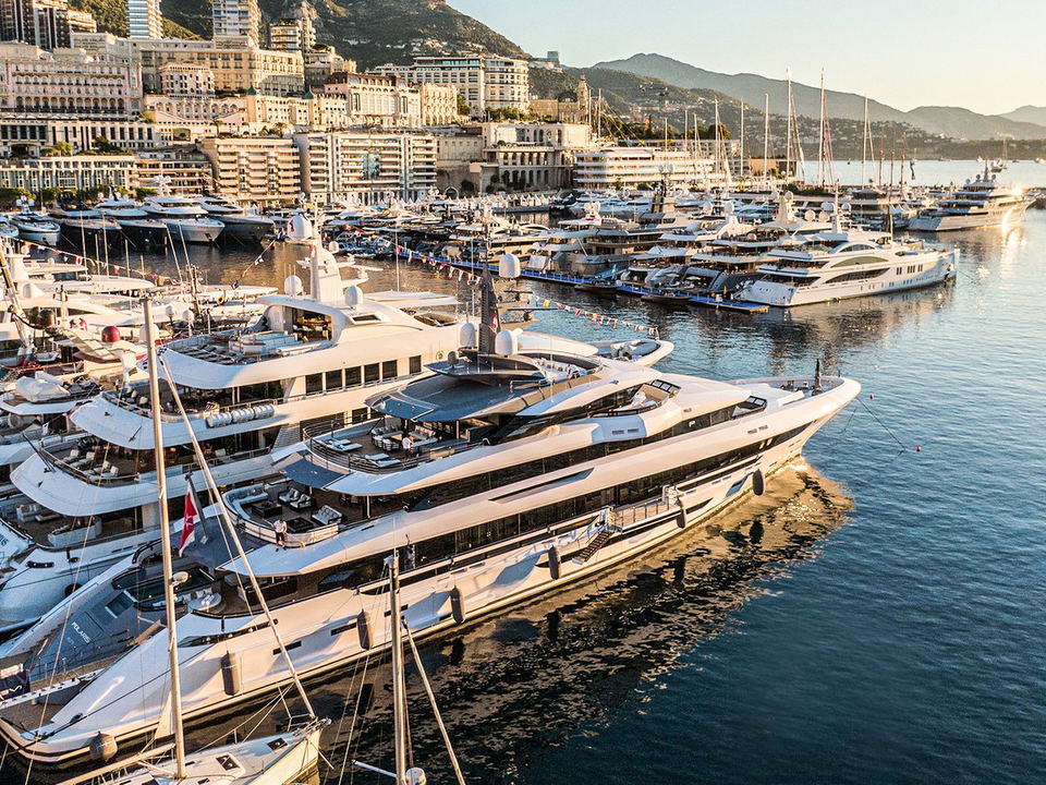 Monaco Yacht Show: Port Hercule overflows with superyachts and attendees at this premier event.