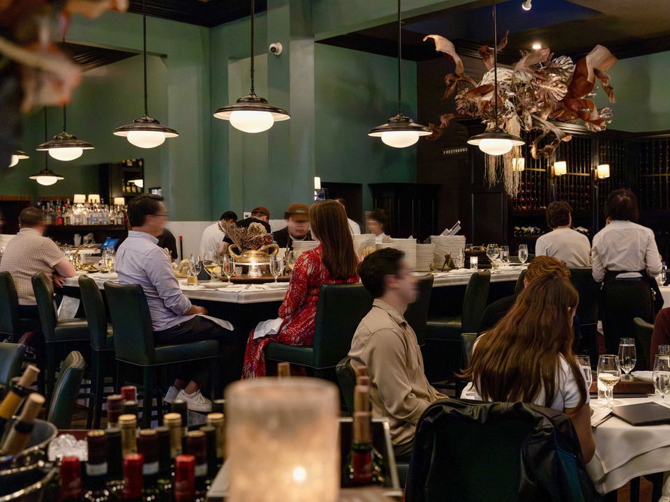 Osteria Mozza: A bustling dining room highlights why anniversary restaurants Los Angeles require a plan.
