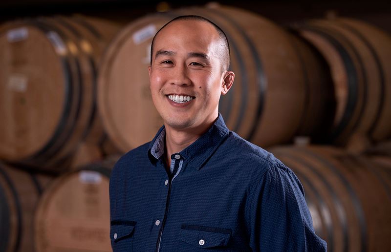 Kurtis Ogasawara, Director of Winemaking at Robert Mondavi Winery.