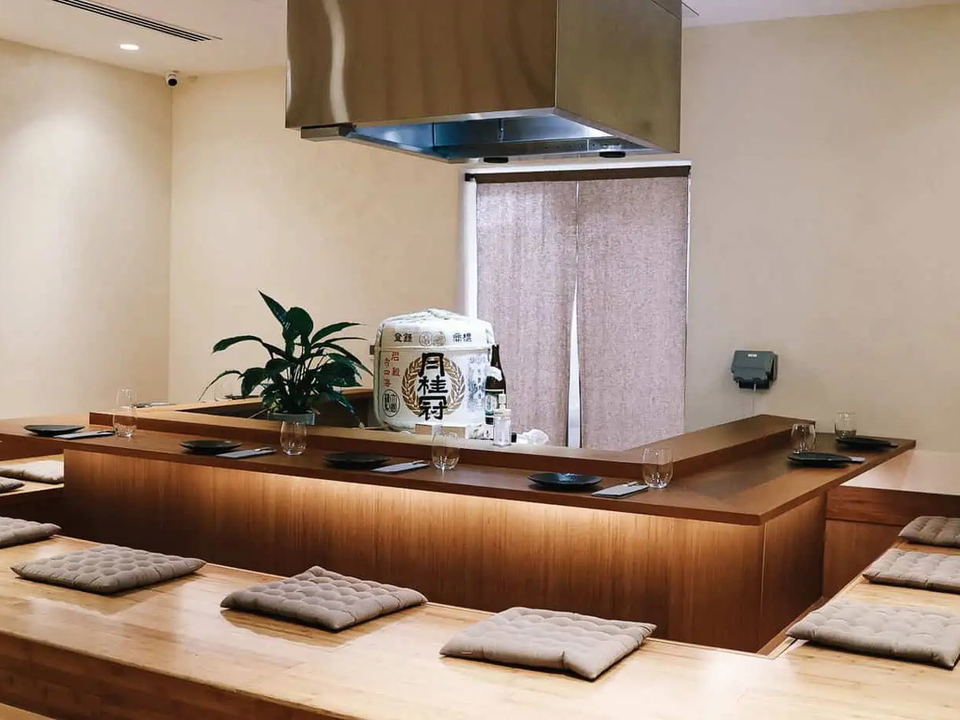 Kinoya (The Greens) offers an intimate chef-led supper-club experience with tatami-style seating.
