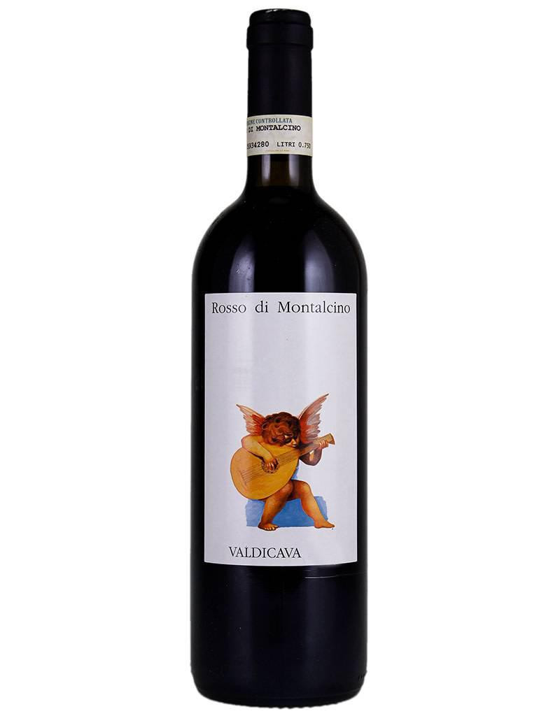 Valdicava's Wine Portfolio features a distinctive label depicting a cherub playing a lute.