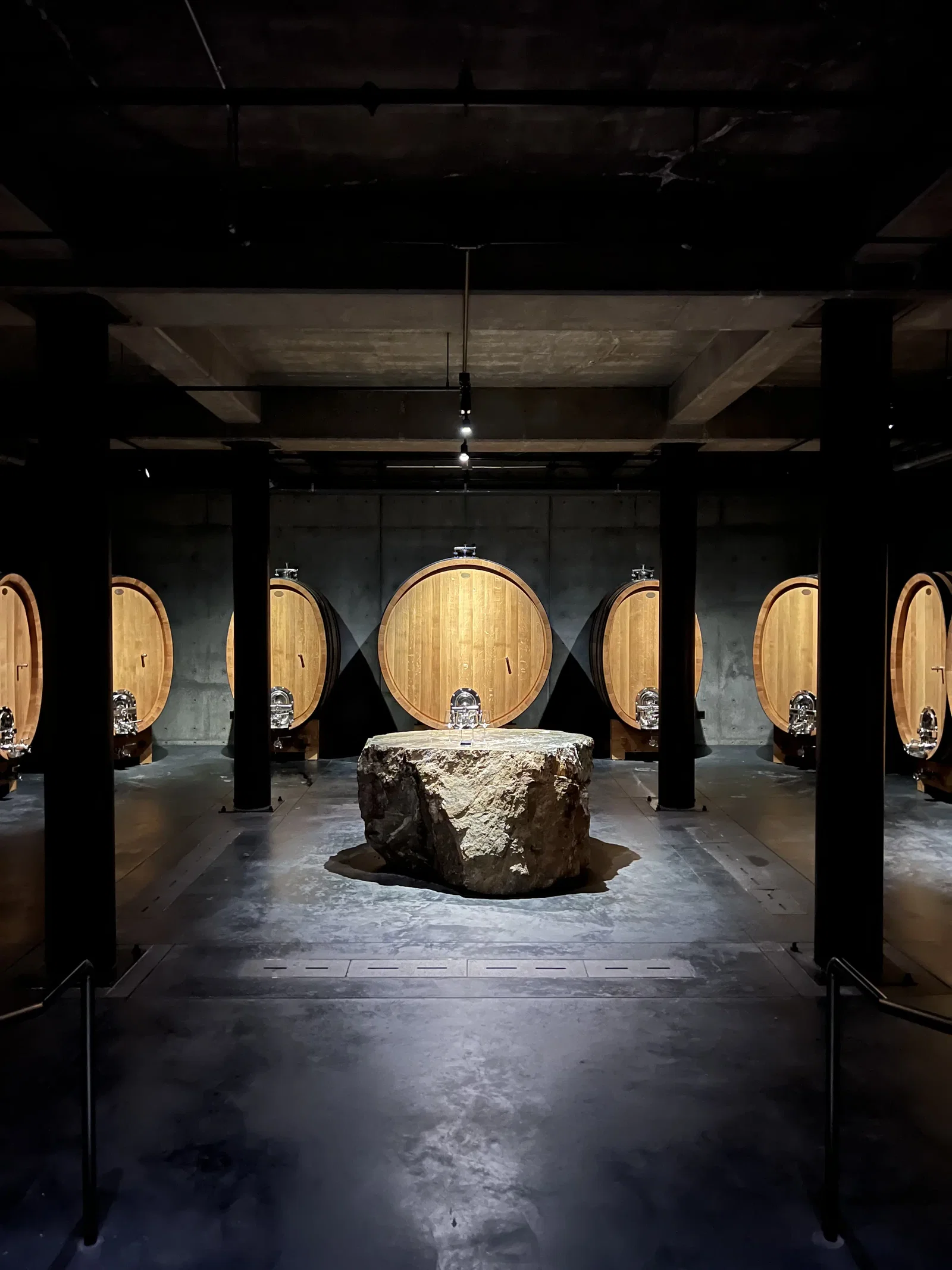 1. Harlan Estate: The Pursuit of Perfection, featuring a striking central stone table.