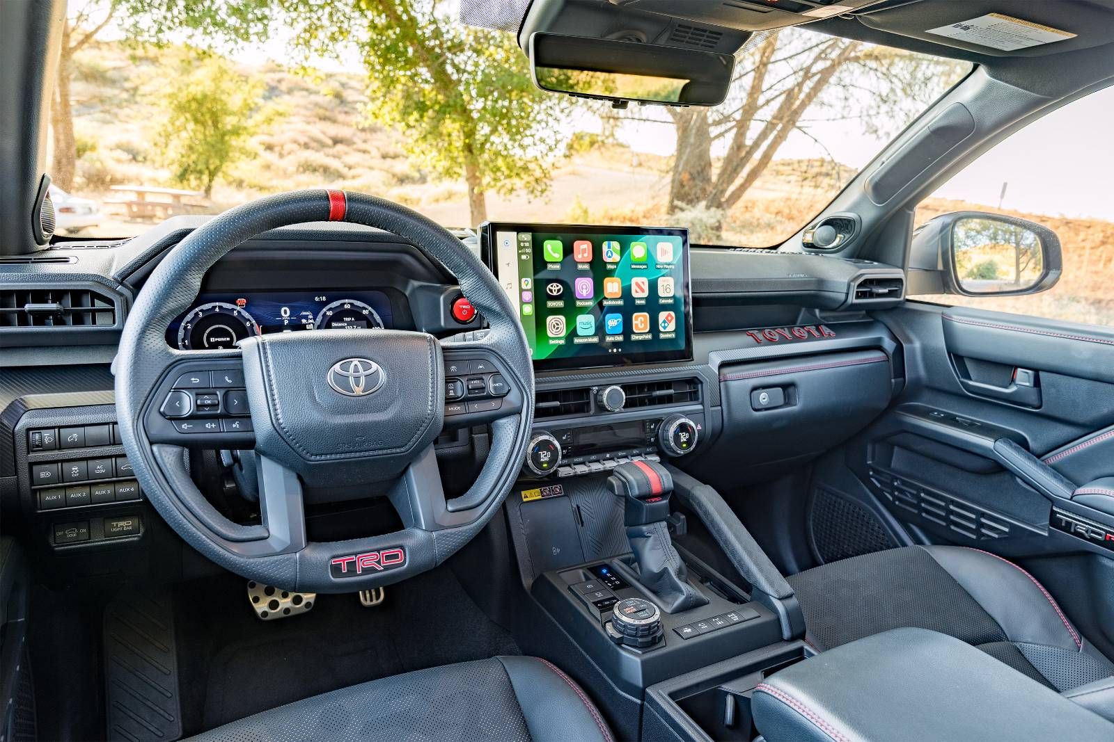 Pros: The dashboard features a large, bright infotainment screen.