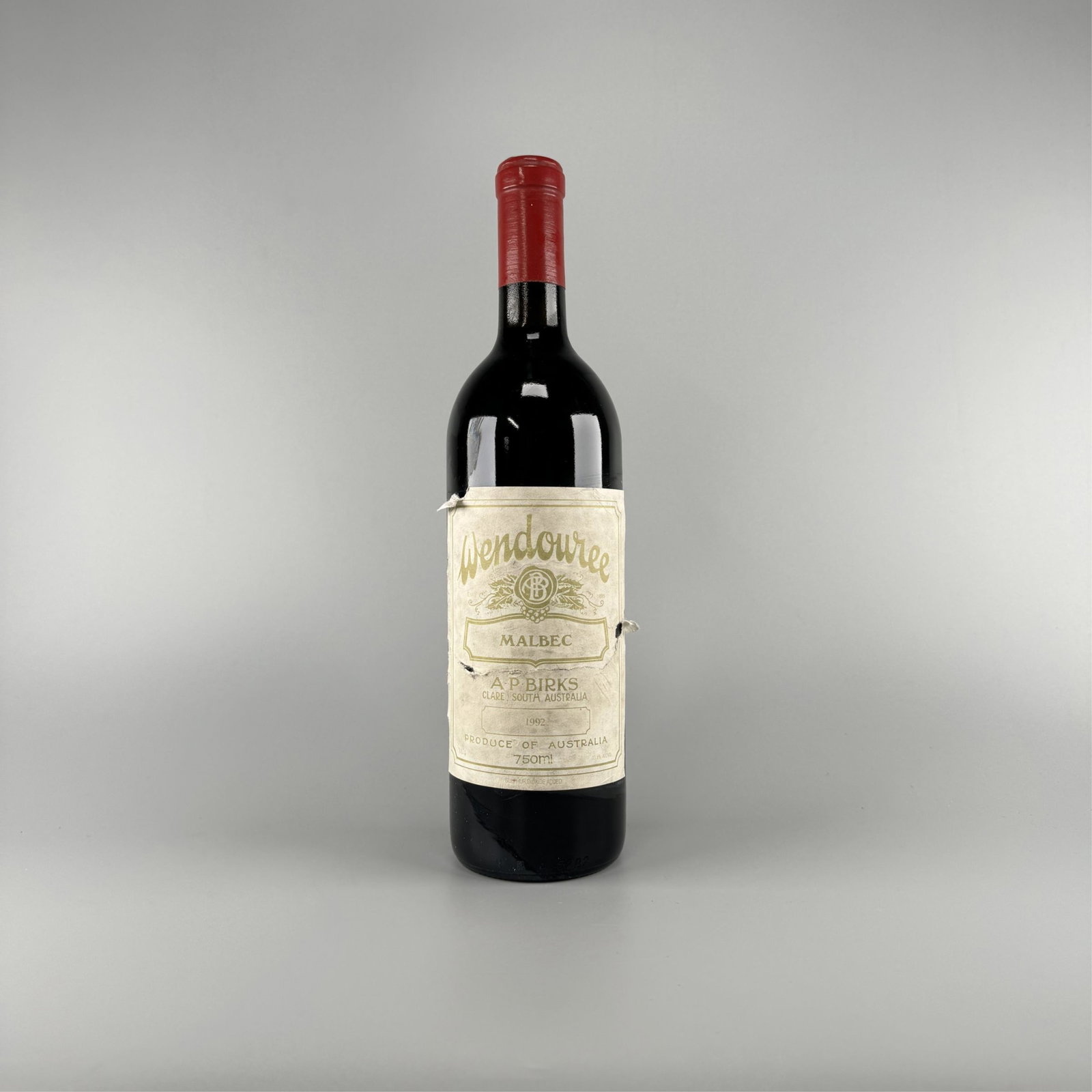 Wendouree malbec: A rare bottle from the elusive Clare Valley estate.