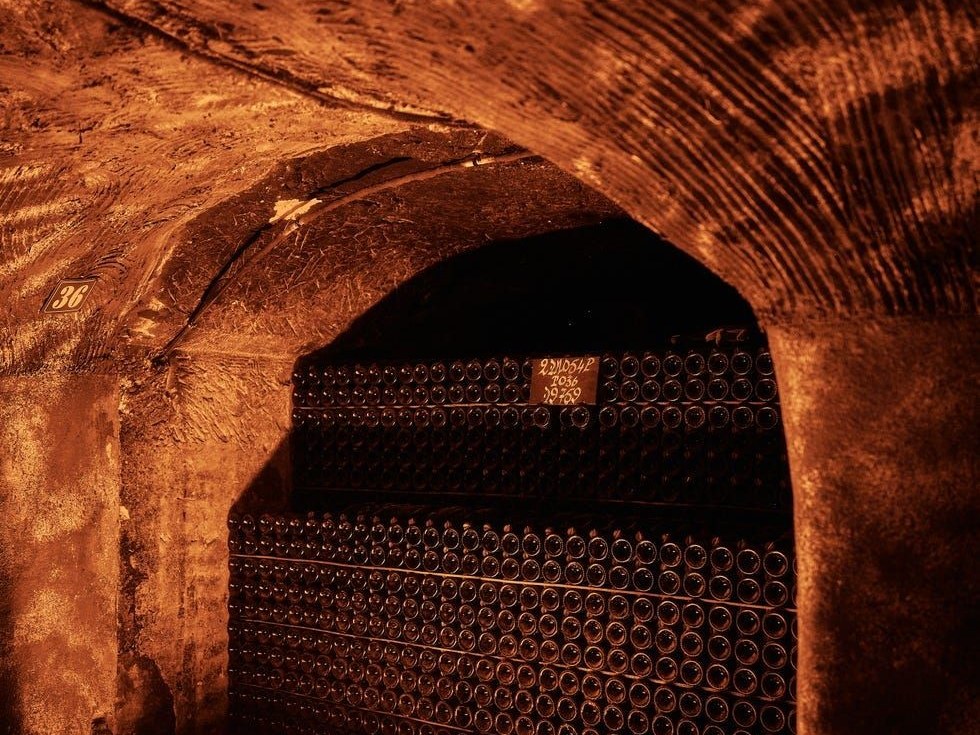 Moët & Chandon Épernay's cellars offer comparable depth to Hautvillers, with thousands of bottles lining chalk tunnels.