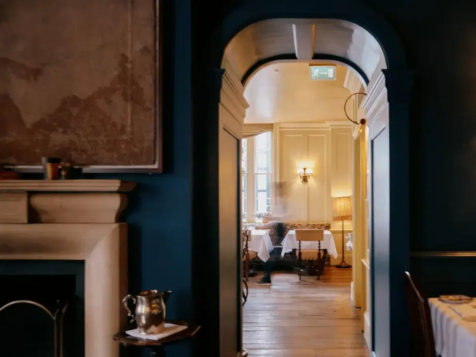 Fine dining in London.