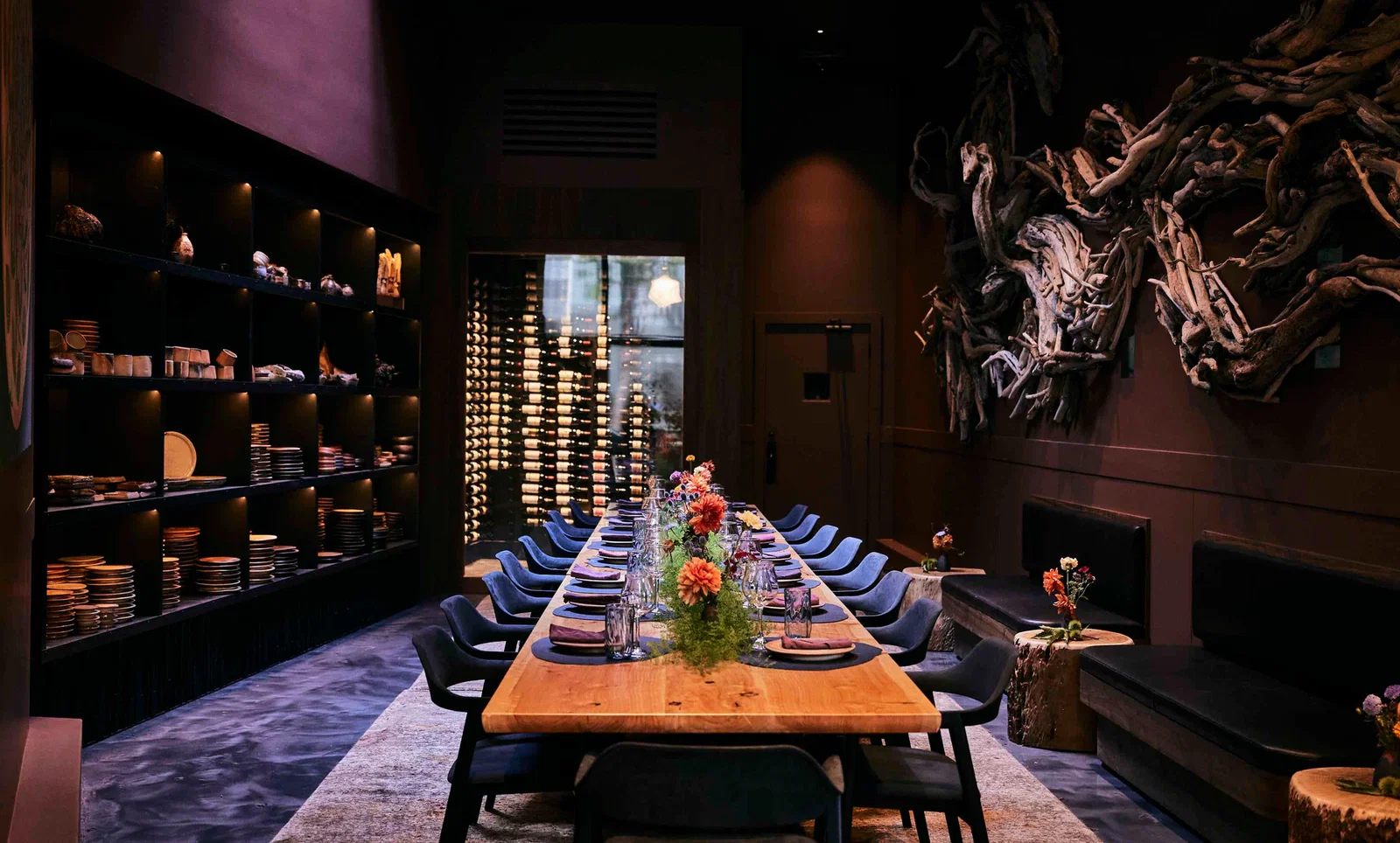 a dining room at a restaurant