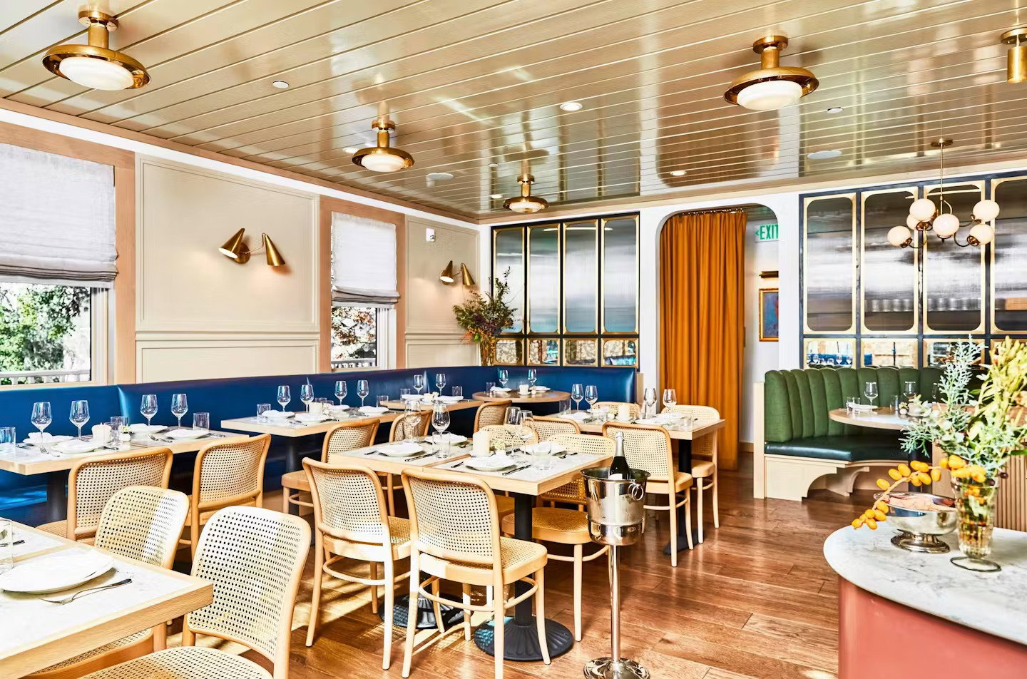 The dining room at Chez Noir