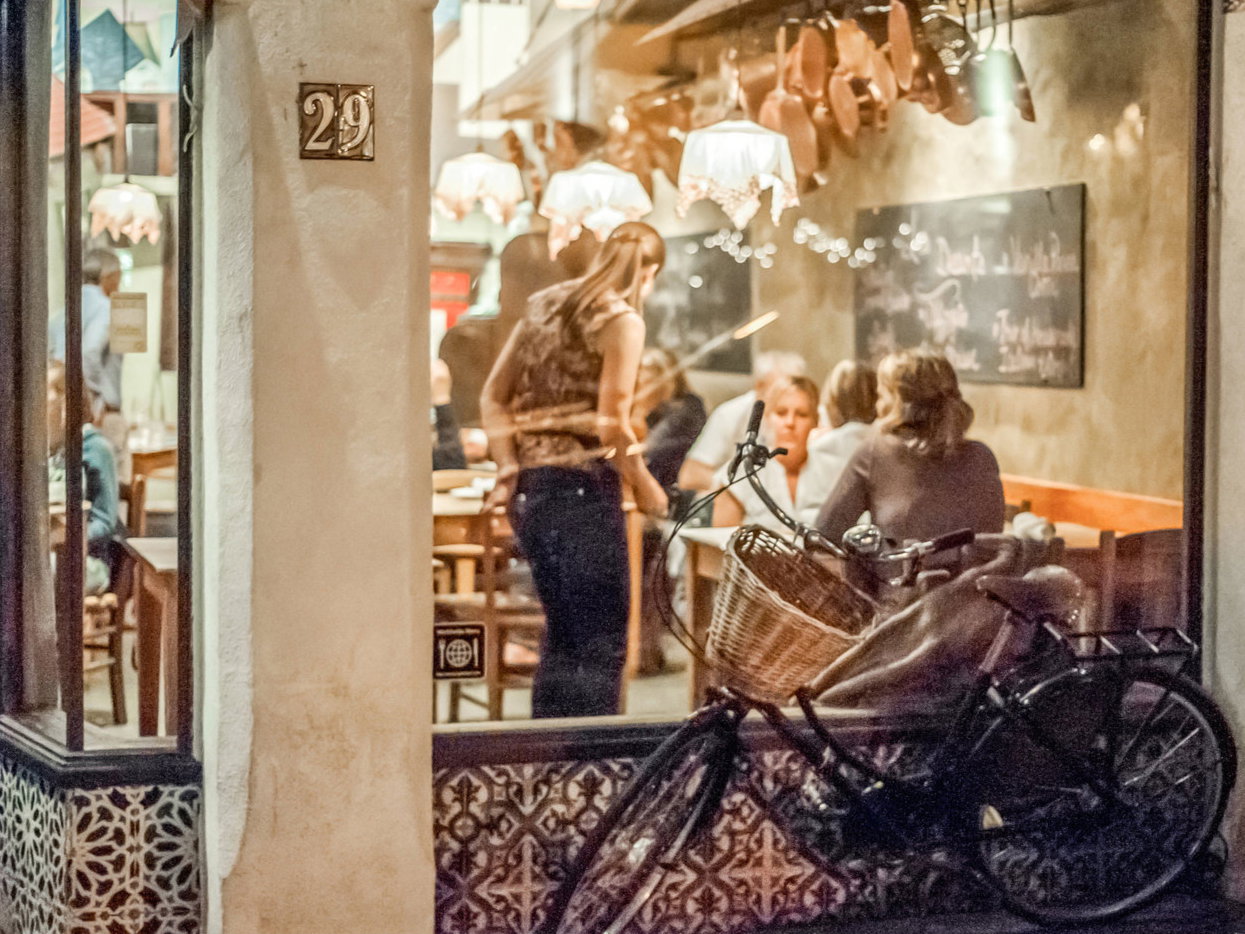 The exterior of La Bicyclette Restaurant