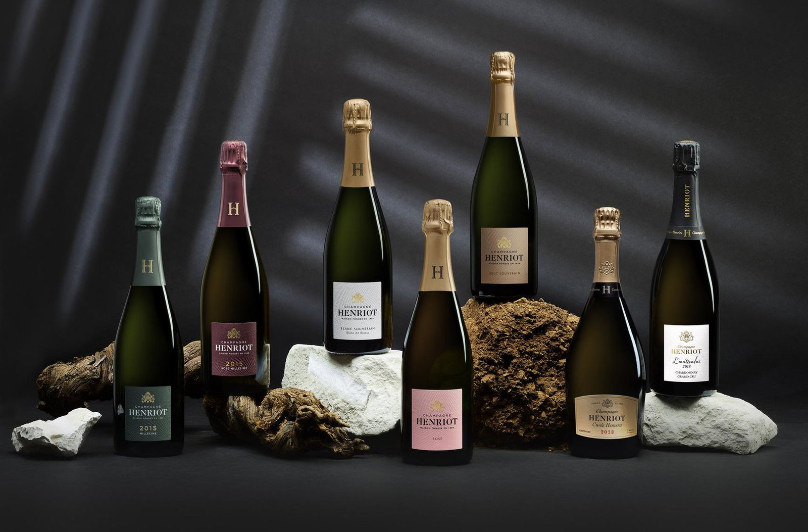 A selection of Henriot's wines