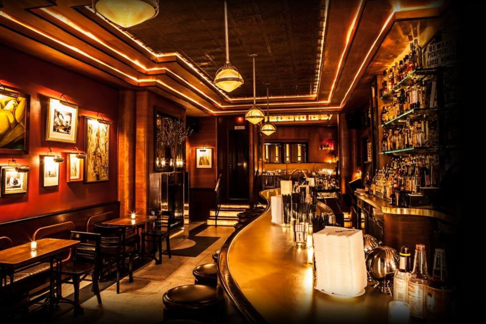 The bar at Employees Only