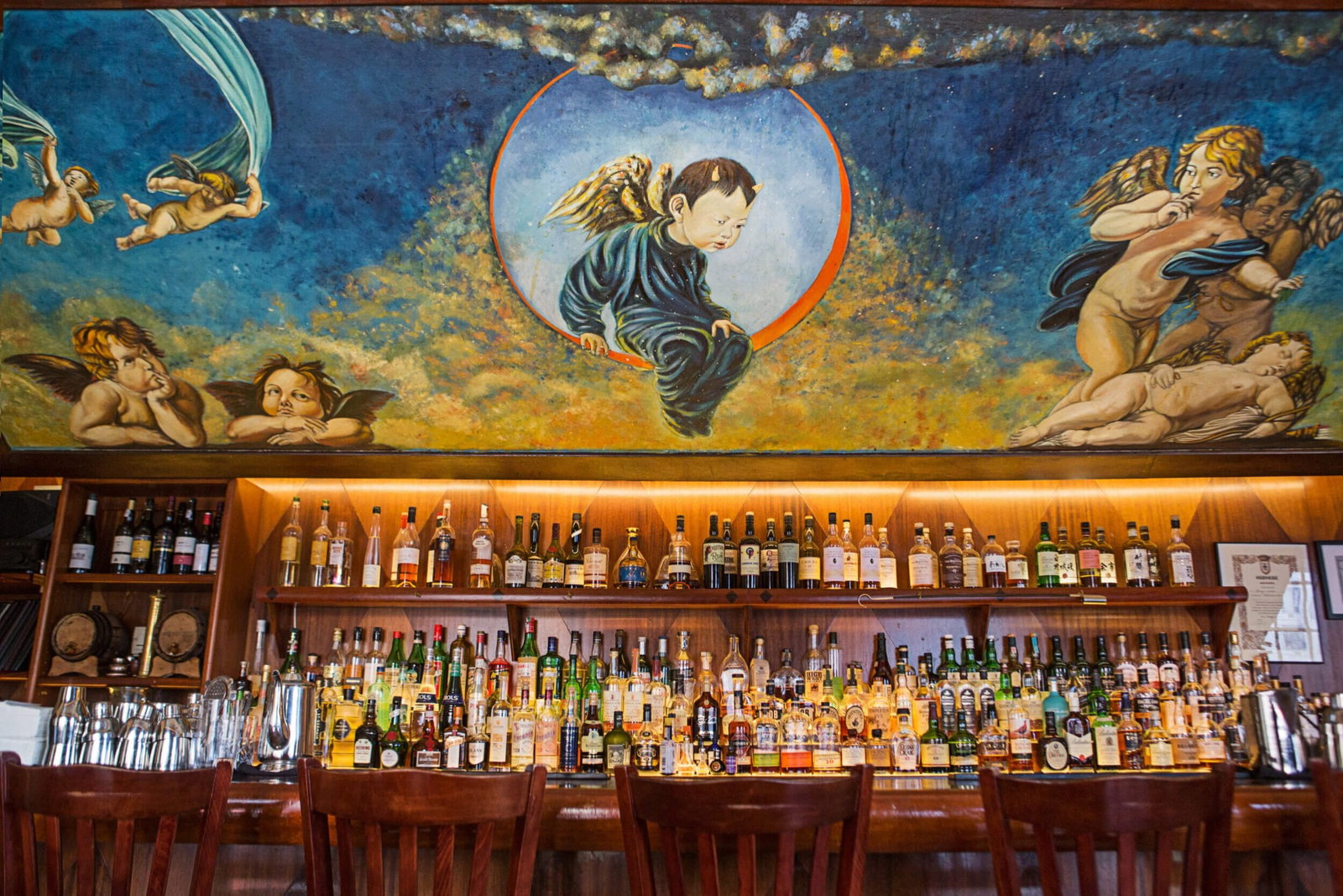 The bar at Angel's Share