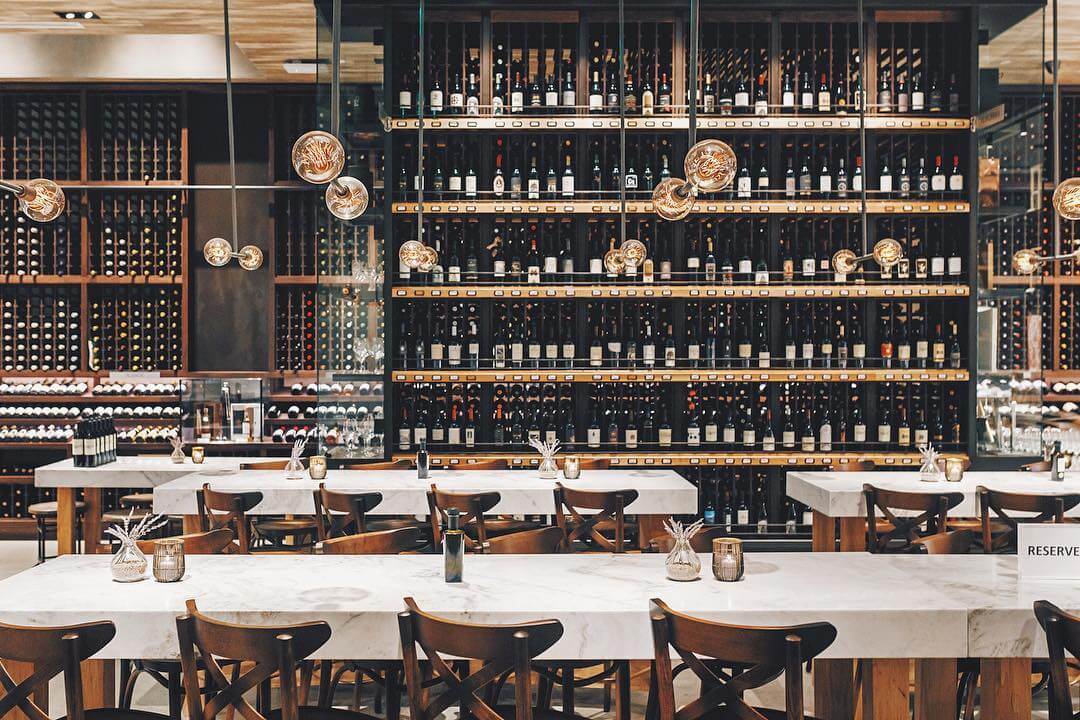 The interior of Wally's Beverly Hills