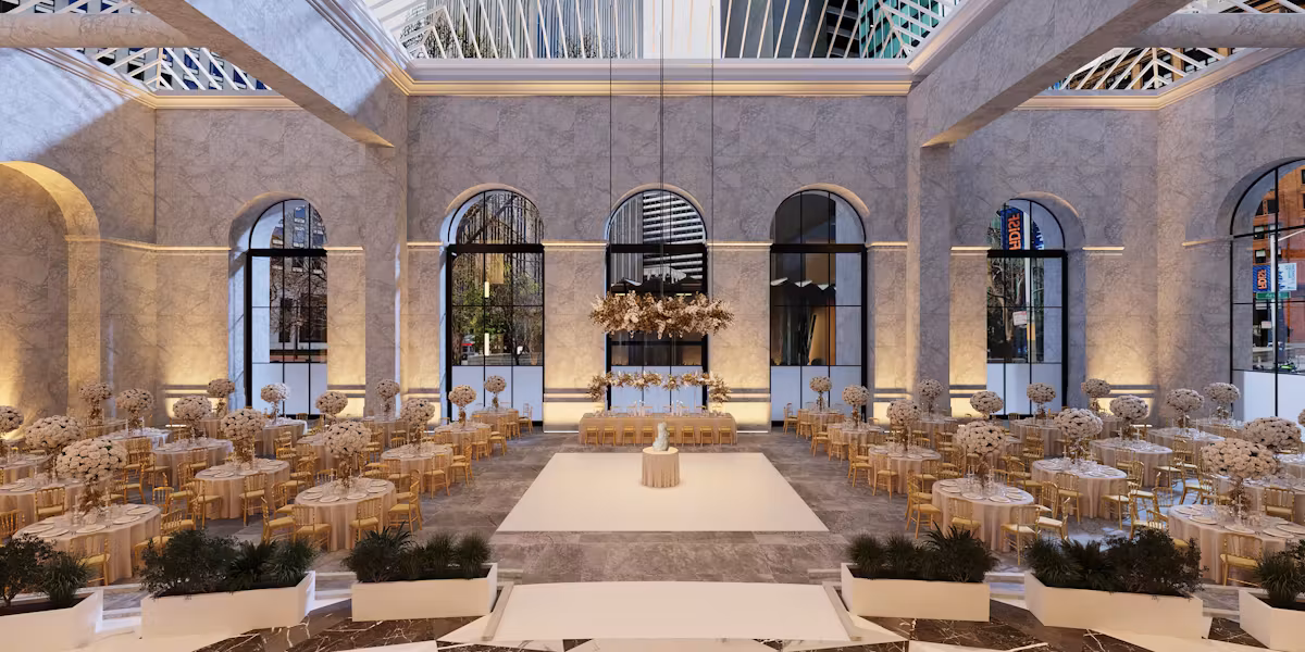 The main event space at The Conservatory at One Sansome