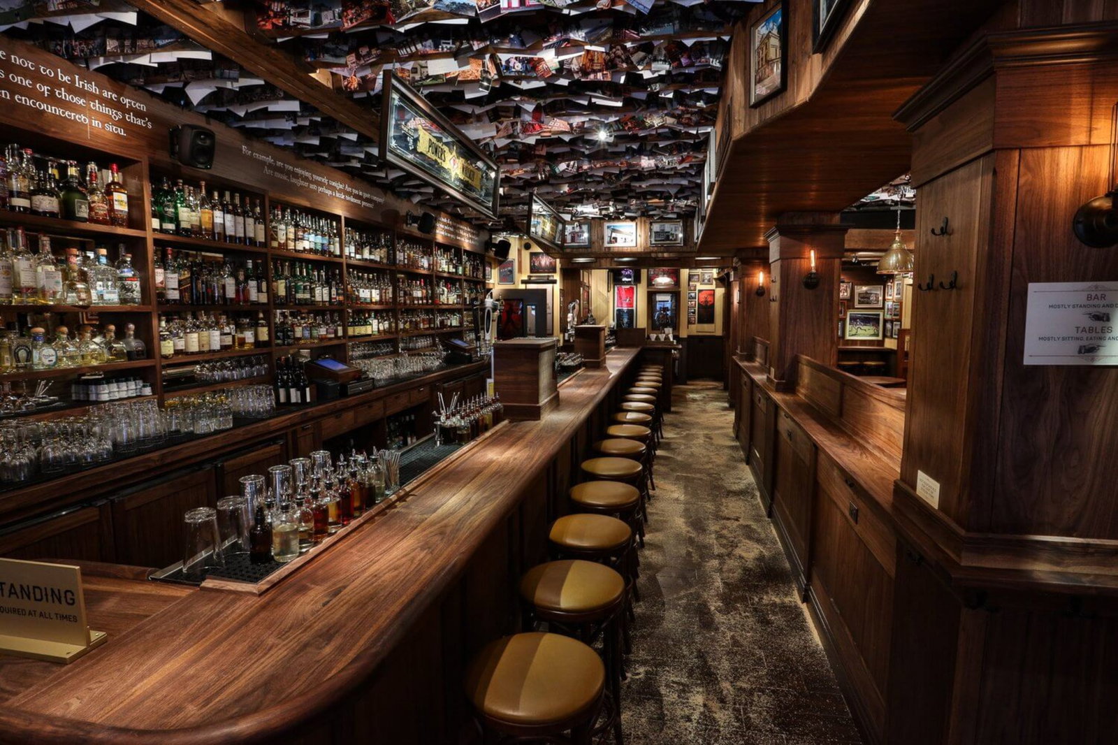 The bar at The Dead Rabbit