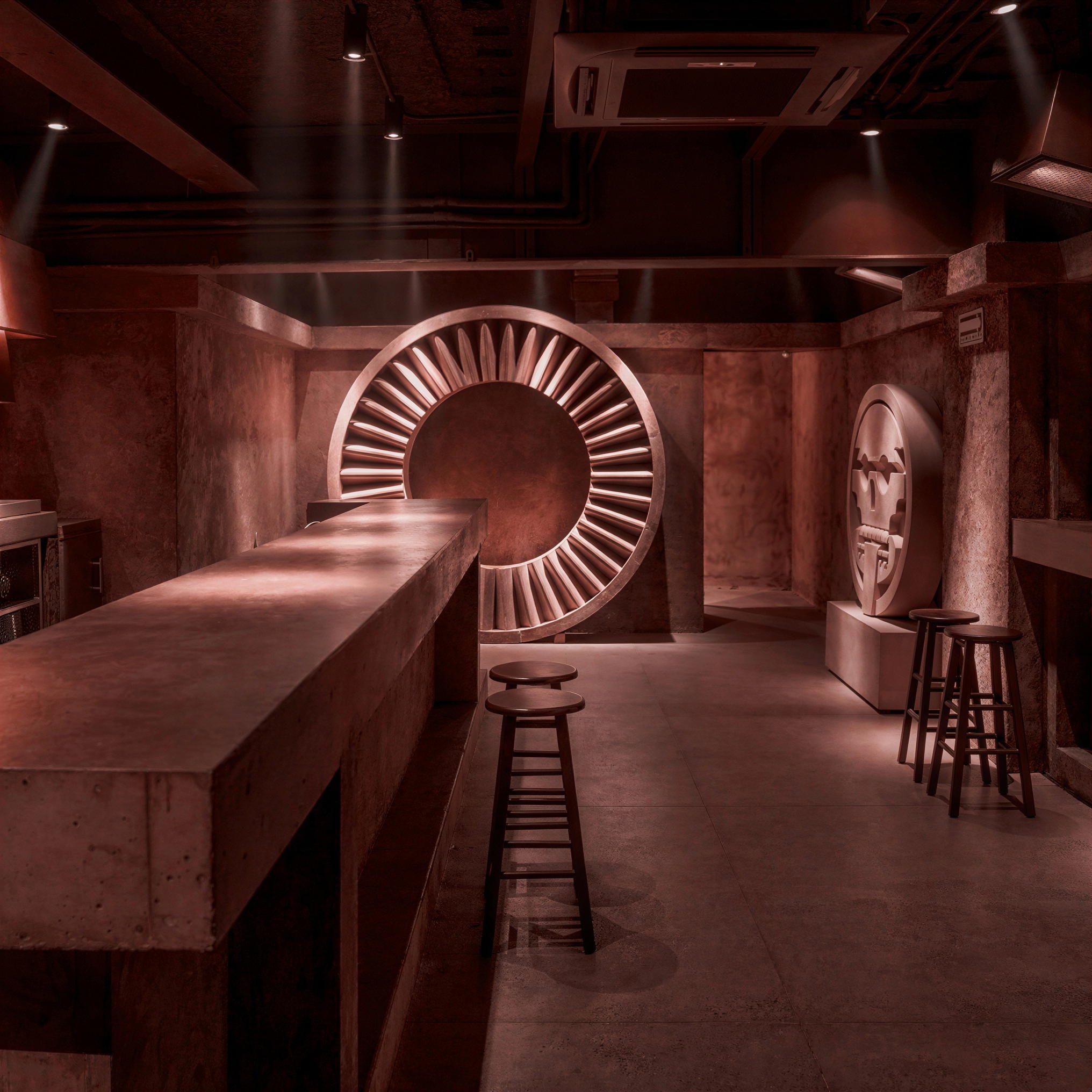 Drinking cocktails at Tlecan bar in Mexico City