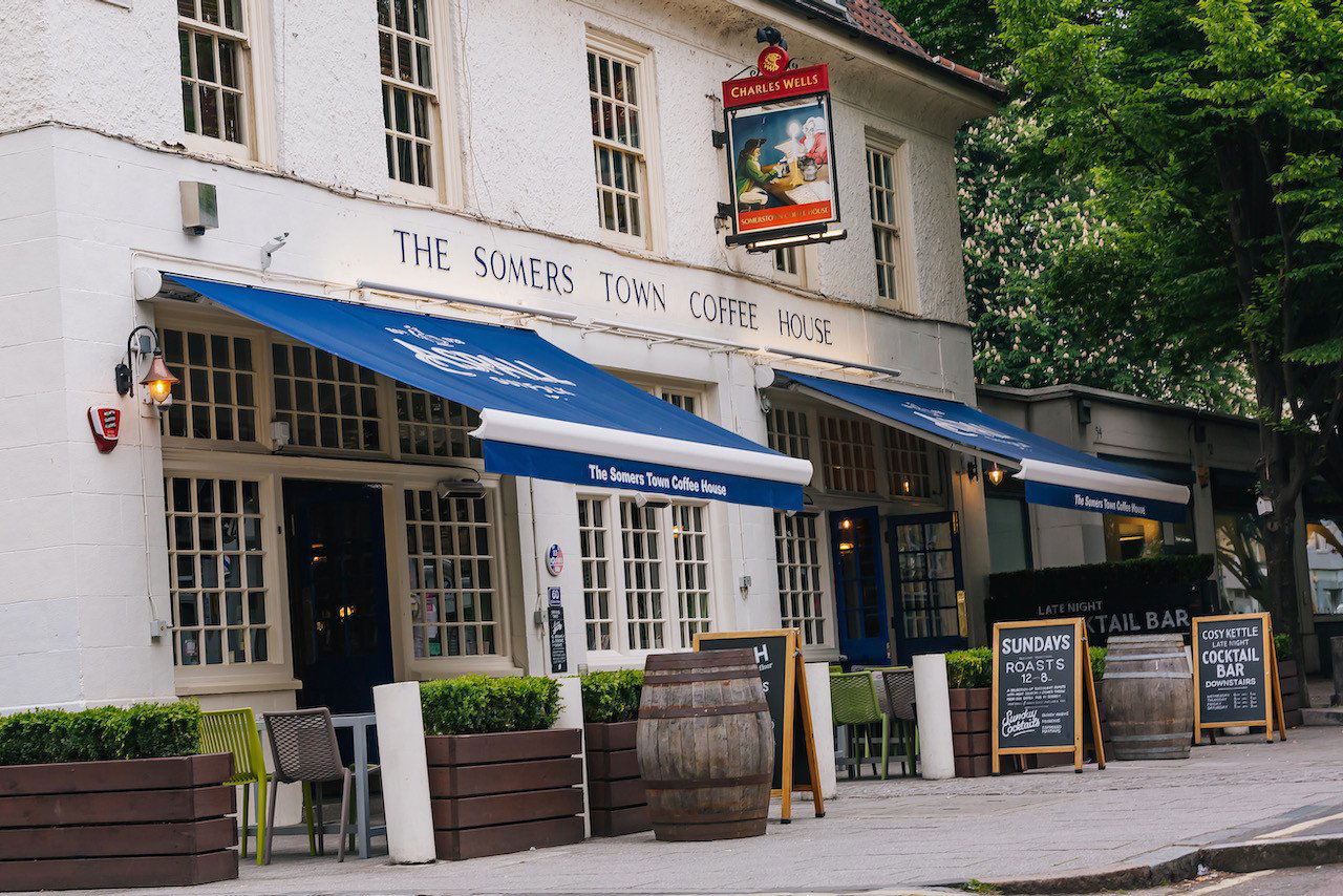 The Somers Town Coffee House, Bar in London