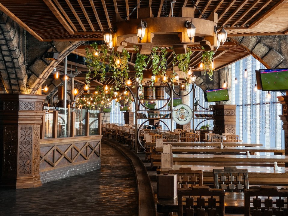 Papasha Klauss bar in Staraya Derevnya, Russia