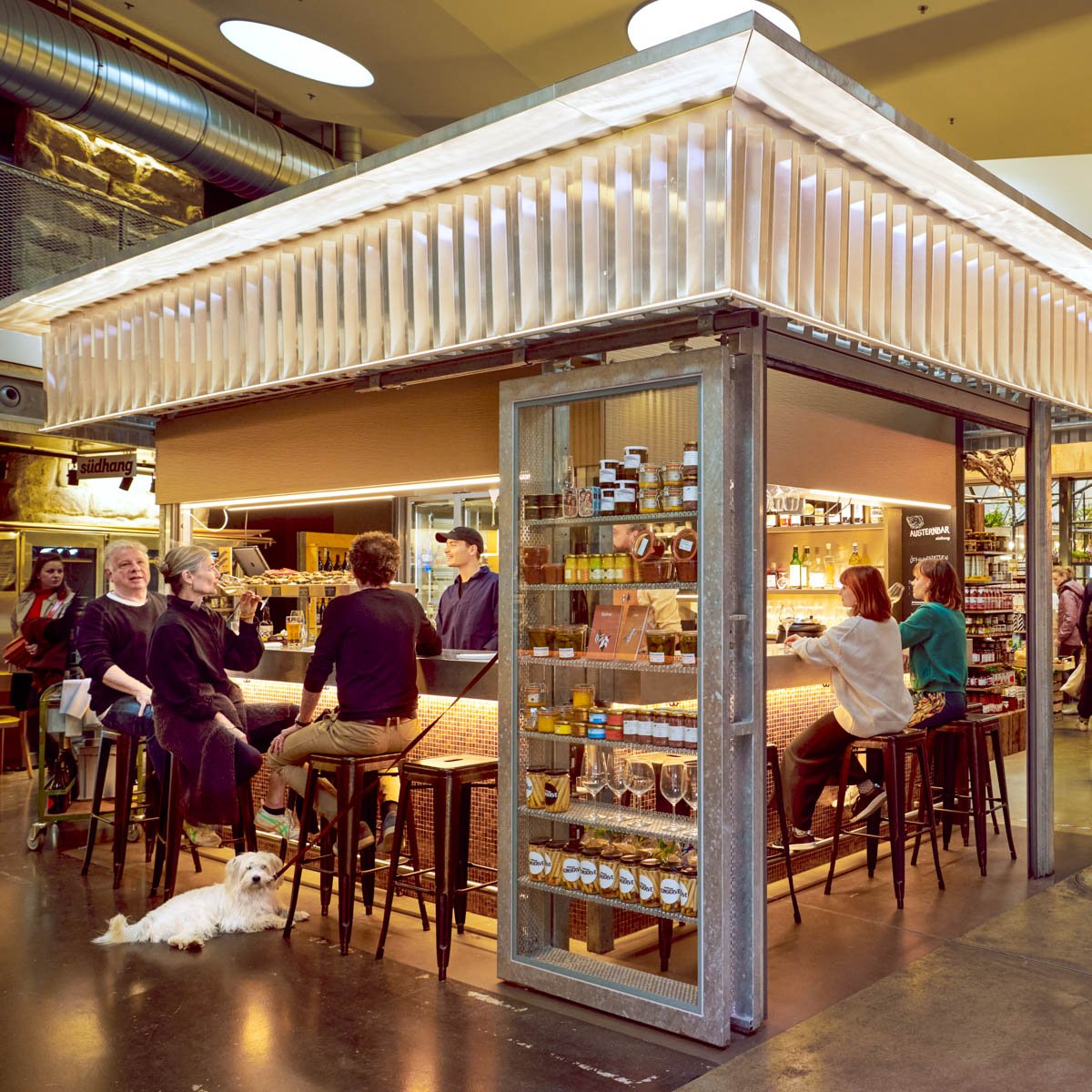 Südhang Austernbar in der Markthalle, Bar in Zürich