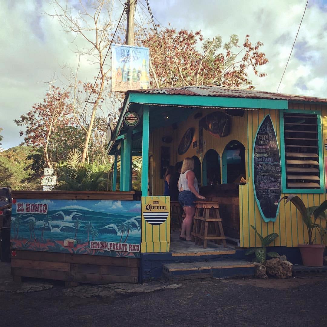 El Bohio bar in Rincon, Puerto Rico