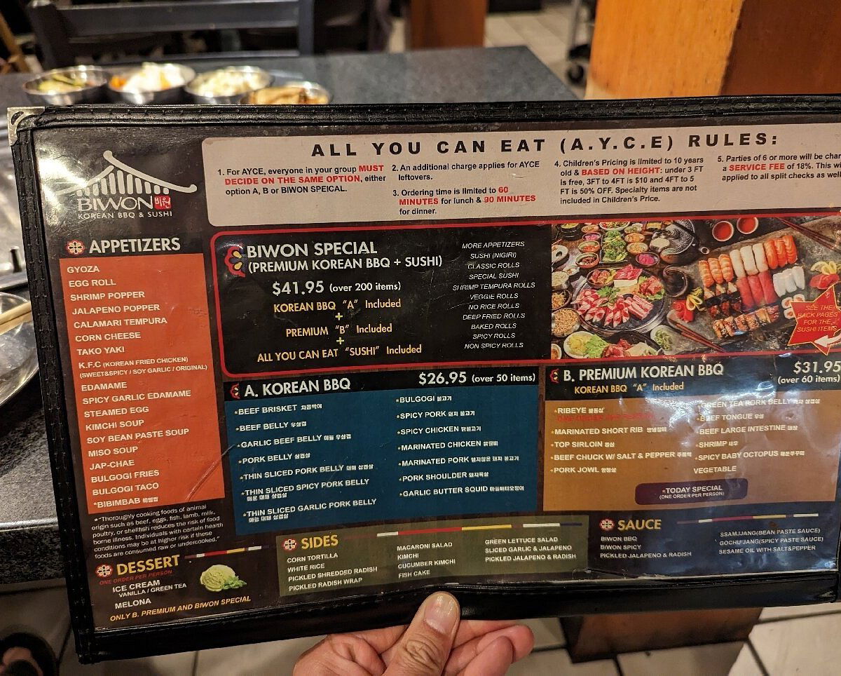 Biwon Premium Korean BBQ and Sushi All You Can Eat, Bar in Las Vegas
