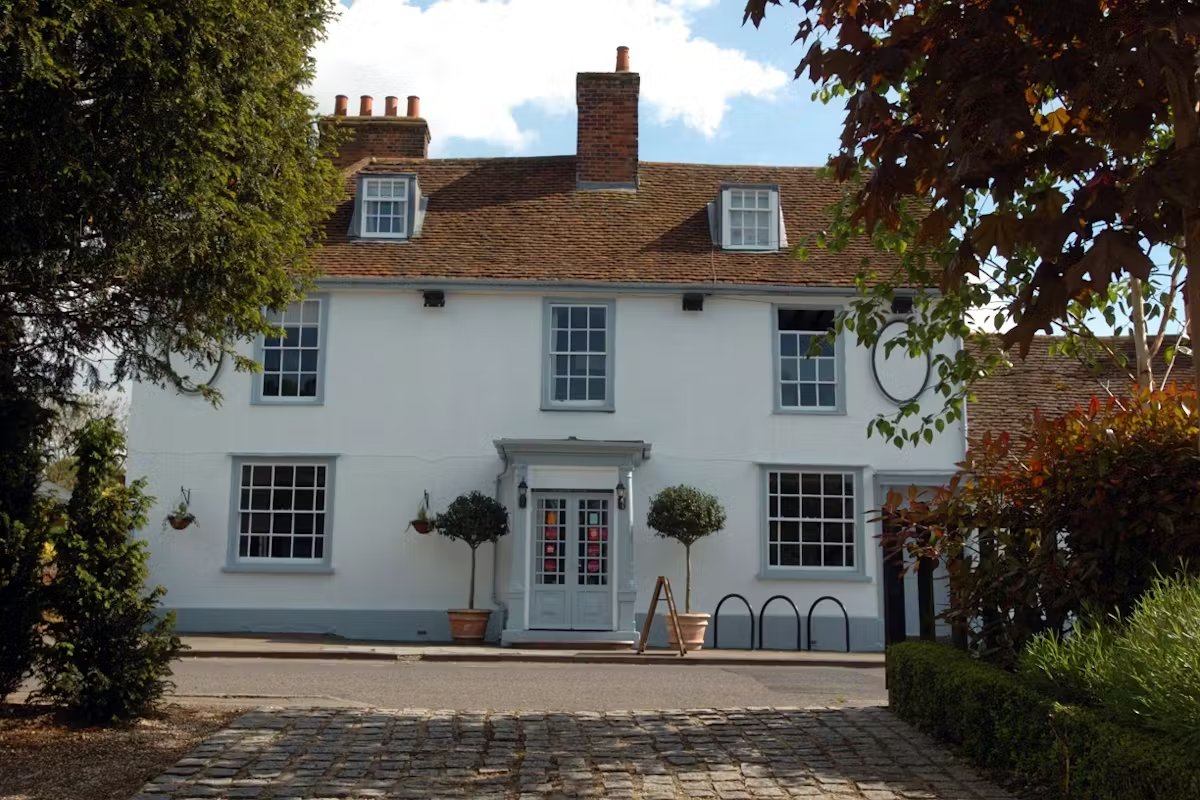 The Fox & Hounds bar in Hunsdon
