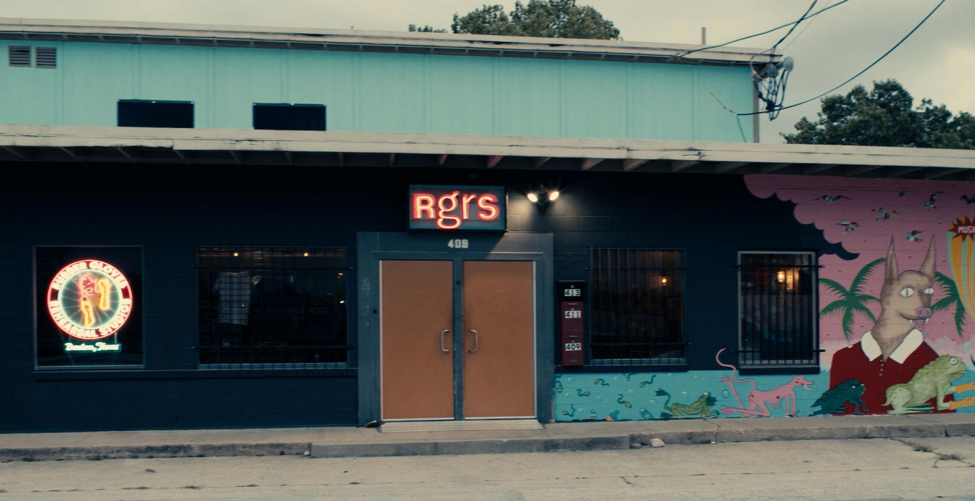 Rubber Gloves Rehearsal Studio bar in Denton, United States